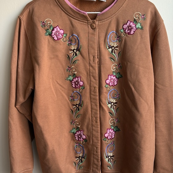 Hasting & Smith Floral Sweater Cardigan - Picture 2 of 4